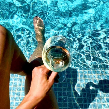 Reusable wineglass made of plastic 47 cl.